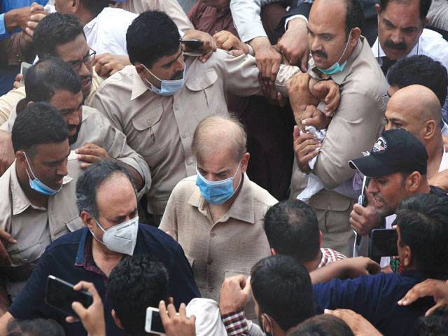 Shehbaz arrested by NAB in money laundering case