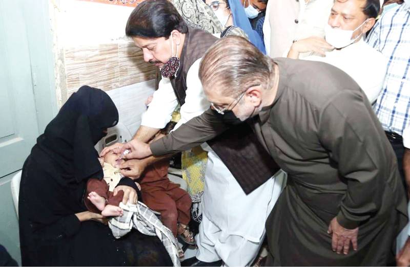 Sharjeel Memon inaugurates anti-polio drive in Hyderabad