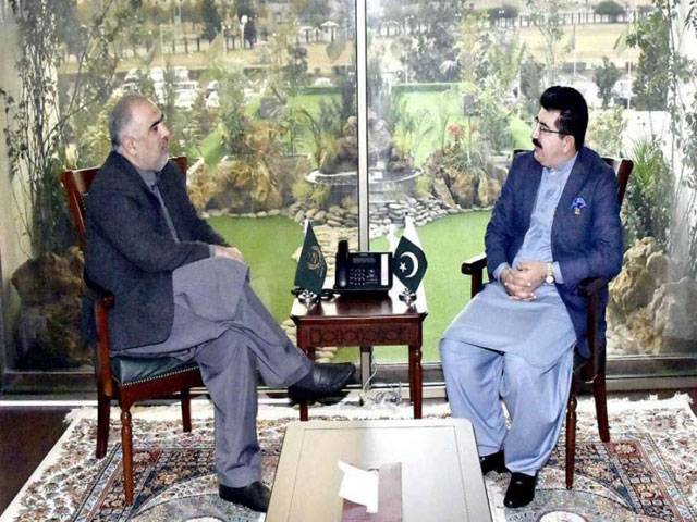 Asad Qaiser, Sanjrani discuss smooth conduct of parliamentary business