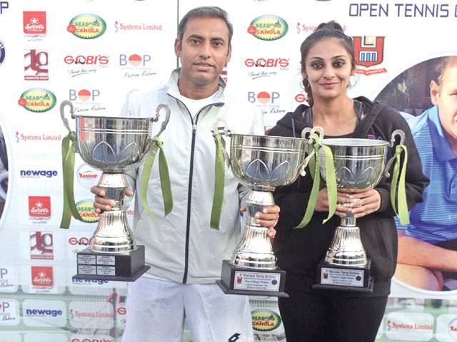 Aqeel, Ushna lift singles titles in 5th Hassan Tariq Rahim Open Tennis