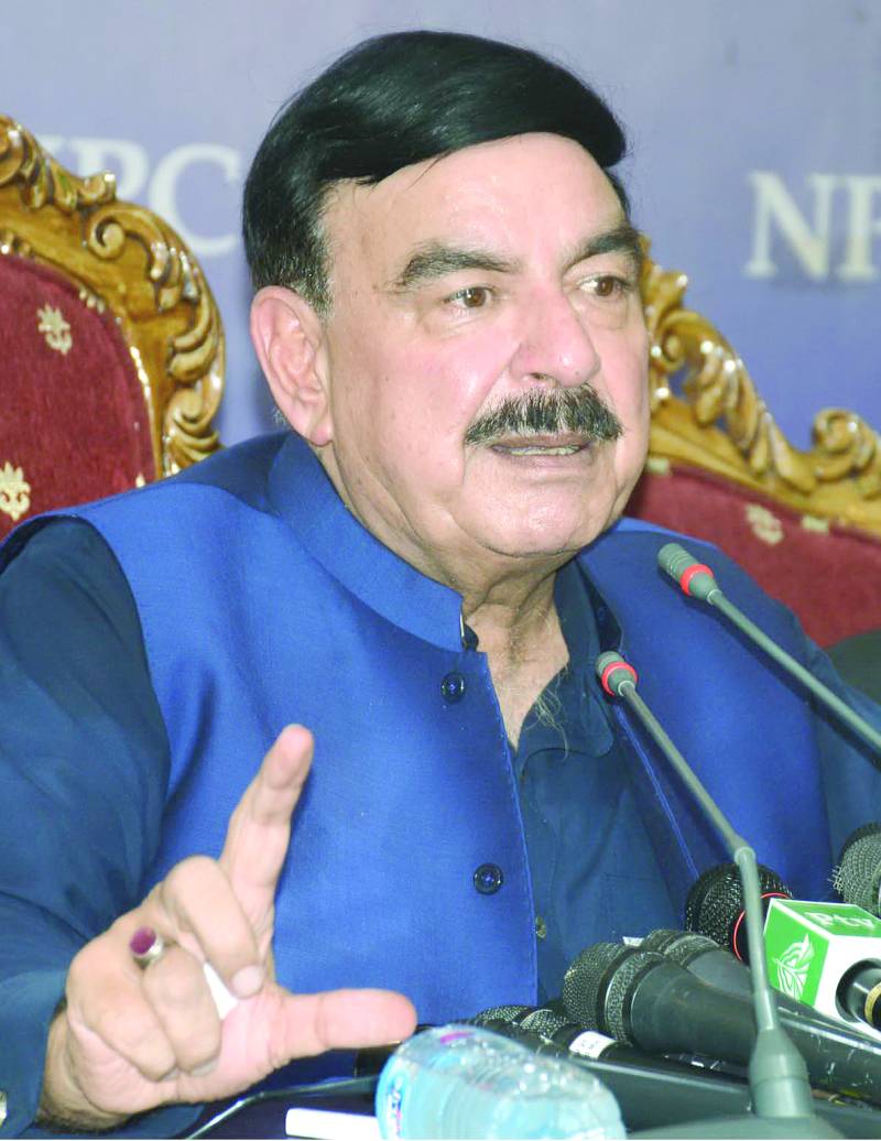 Sheikh Rasheed strongly condemned terrorist attack at FC check-post