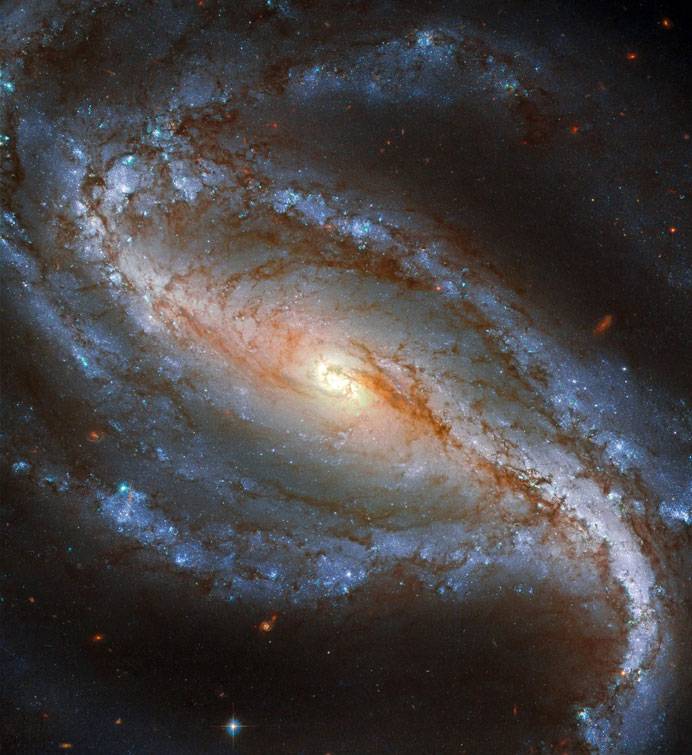 An incredibly beautiful barred spiral galaxy