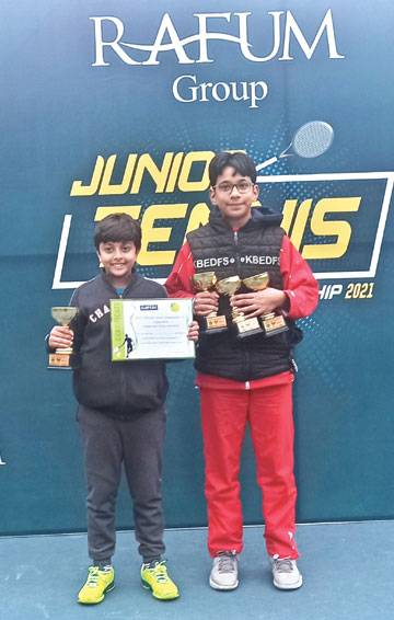 Titles for Faizan, Shaeel, Haniya in Rafum Punjab Junior Tennis