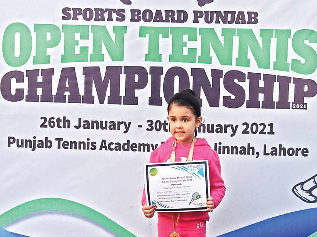 Ahmad, Haniya lift SBP Open Tennis singles titles