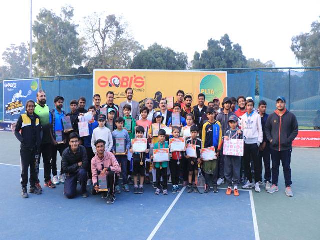 Abid, Farman, Asad win Gobi’s Paints Tennis titles