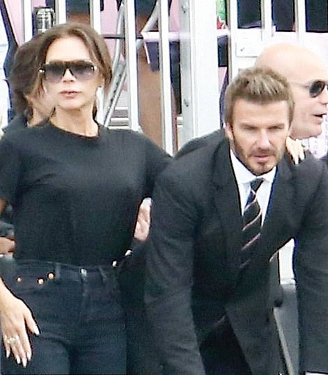 David Beckham looks dapper while supporting football club