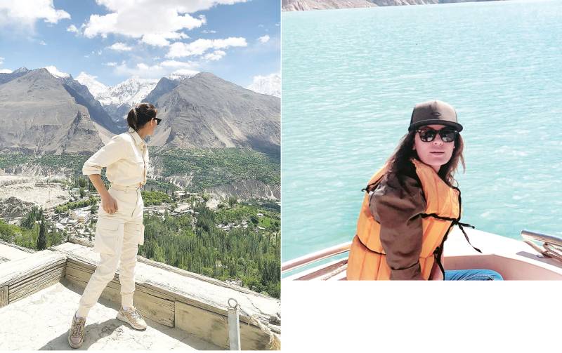 Nausheen Shah spotted enjoying in Gilgit-Baltistan