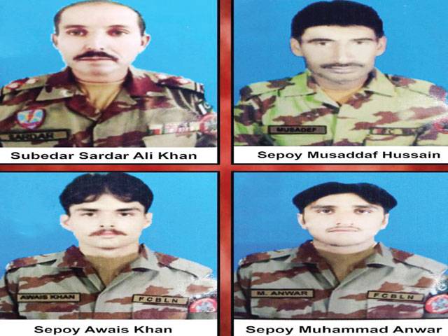 4 FC men martyred in IED attack near Quetta