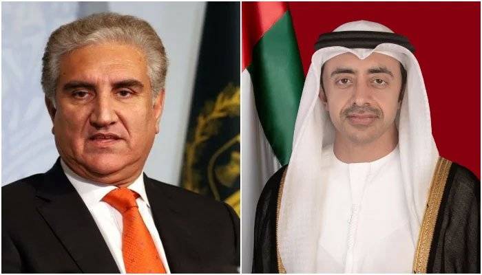 FM Qureshi, UAE FM agree to strengthen cooperation in all fields