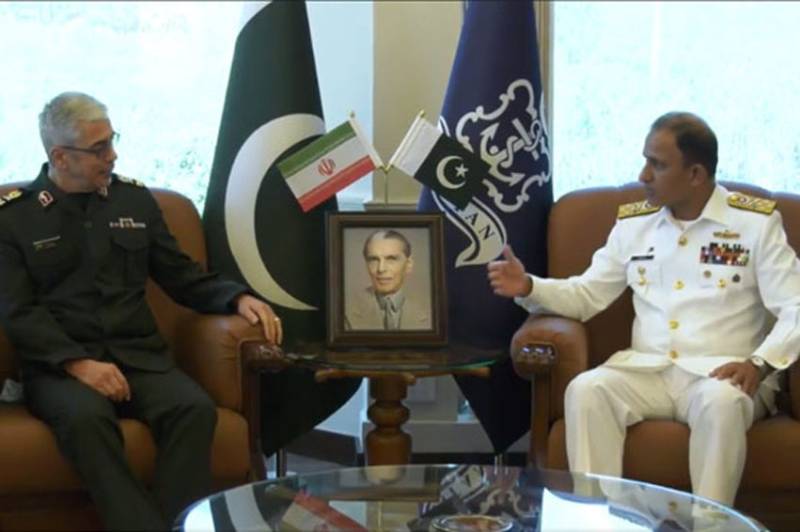 Iranian CGS visits Pak Navy HQs