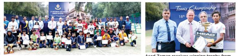 Abdullah, Hamid, Asad win Aitchison College Junior National Tennis titles