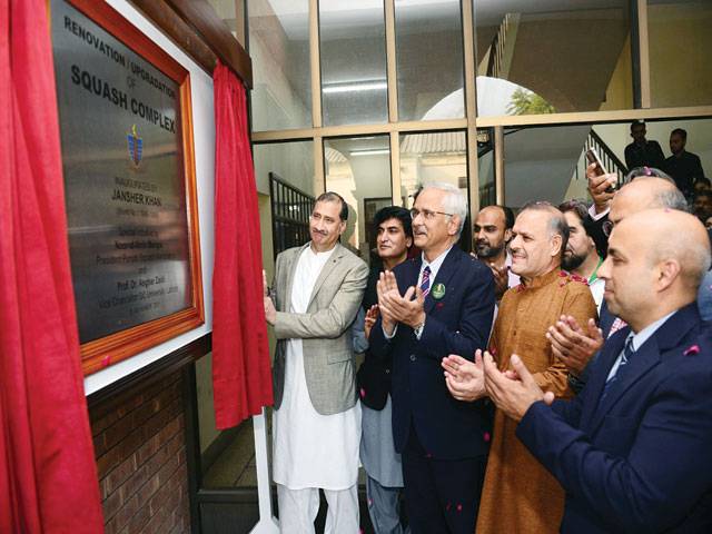 GCU names its Squash Complex after Jansher Khan