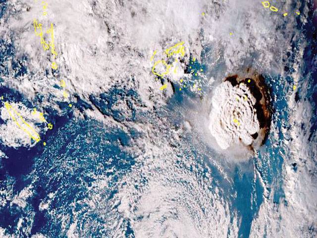 Tsunami warning for US West Coast after Tonga eruption