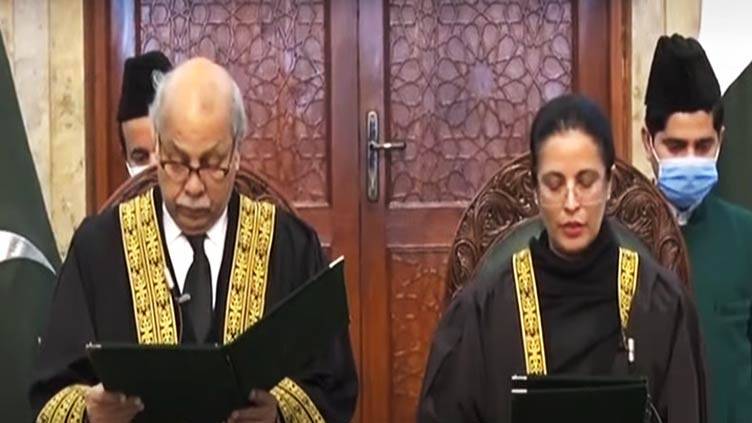 Justice Ayesha Malik takes oath as first woman judge of SC