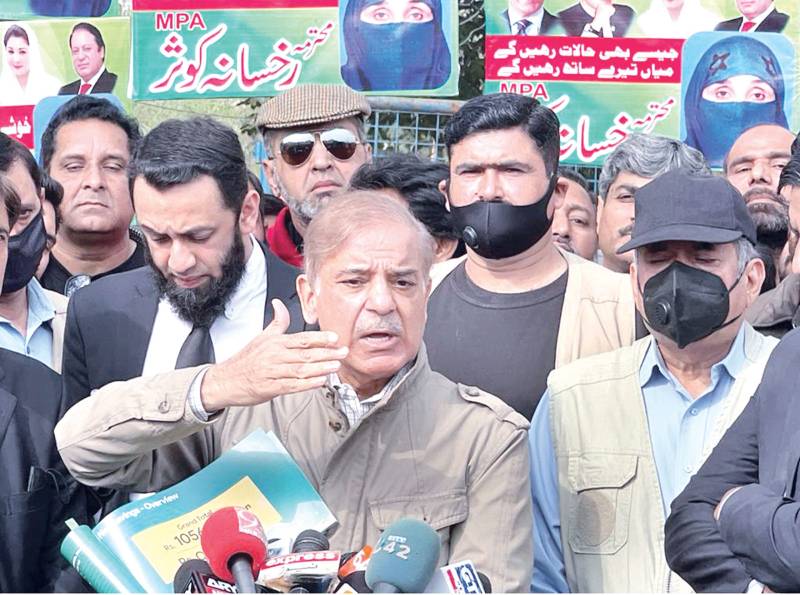 Opposition bringing no-trust motion against PM on desire of people: Shehbaz