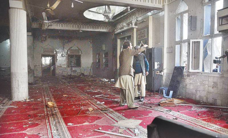 57 dead, 195 injured in Peshawar mosque suicide bombing