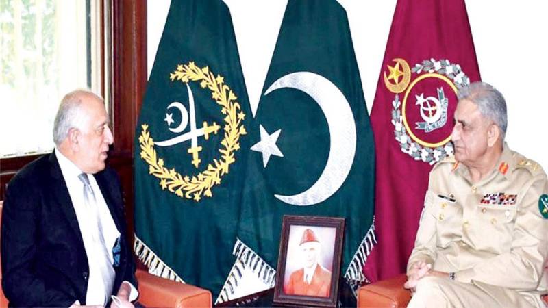 Zalmay Khalilzad calls on COAS at GHQ