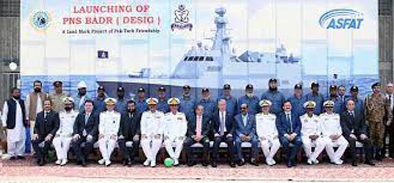 PM Shehbaz launches PNS Badr at Karachi