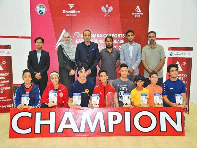 Huzaifa, Zainab win 3rd Combaxx Sports Jr Squash boys, girls U-19 titles