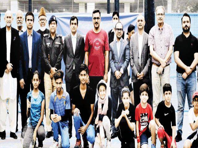 DG Rangers Sindh inaugurates I-Day Tennis Tournament