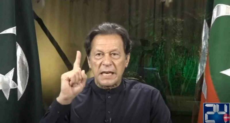 Imran claims Nawaz ‘running away’ from elections fearing defeat