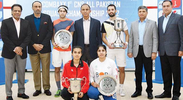 Nasir, Zainab claim Combaxx 1st CNS All Pakistan Squash titles