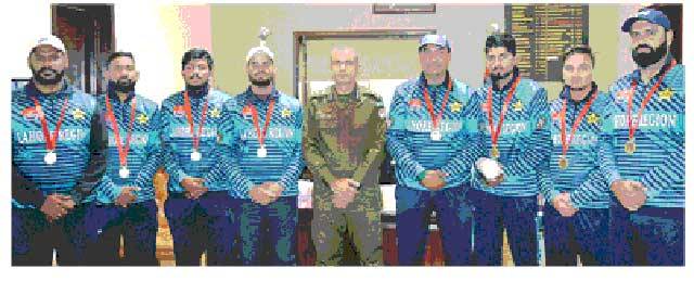 Lahore police cricket team honoured