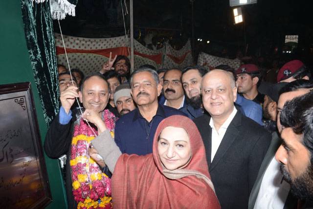 Musadik Malik inaugurates gas transmission project at Hafizabad