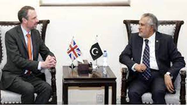 Ishaq Dar for further expanding Pak-UK ties