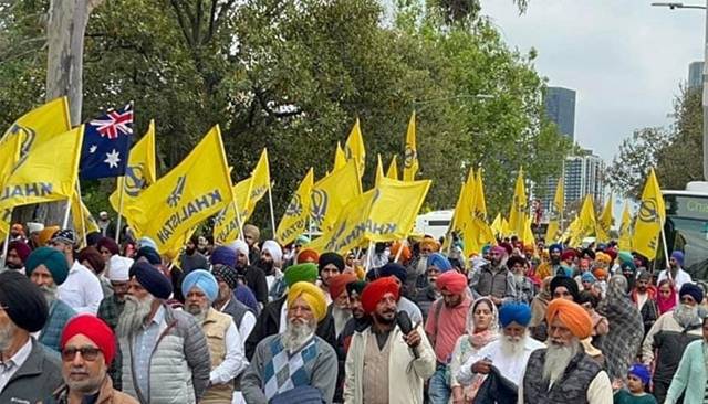 Khalistan flag raised at Indian Consulate in Australia