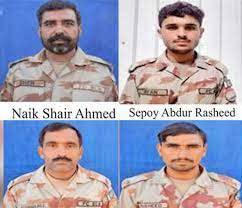 Four soldiers martyred as terrorists operating from Iranian side attack border patrol