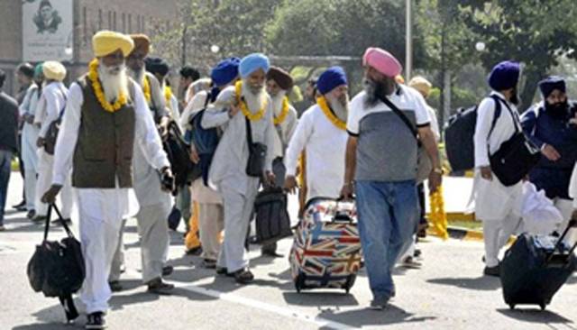 Sikh Yatrees from India arrive to attend Baisakhi festival