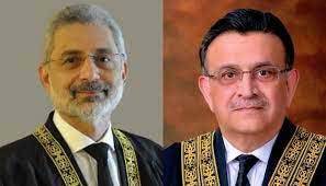 CJP Bandial, Justice Isa discuss SC matters