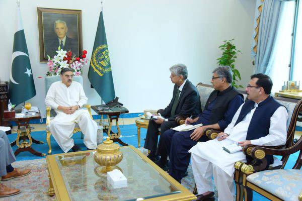 Murtaza Solangi calls on Caretaker PM