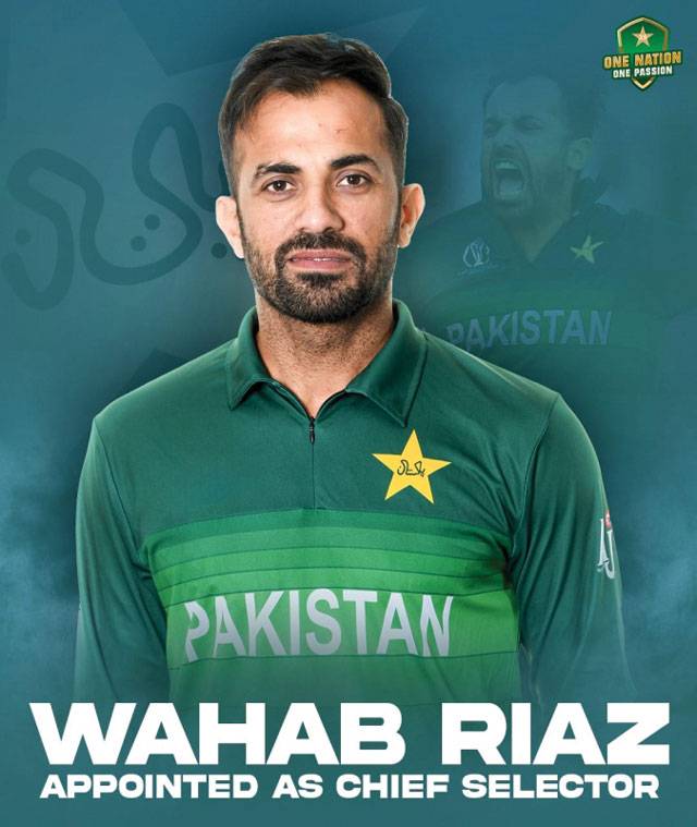 Wahab Riaz To Head National Men’s Selection Committee