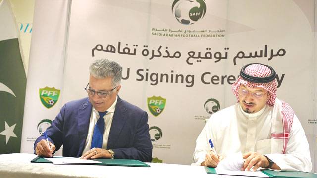 PFF NC, Saudi Federation ink MoU for football excellence