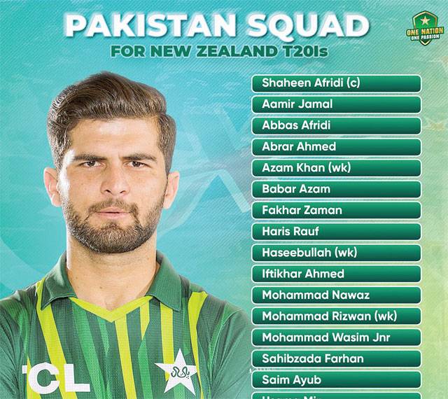 Pcb Announces 17 Member Squad For New Zealand T20i Series 2421