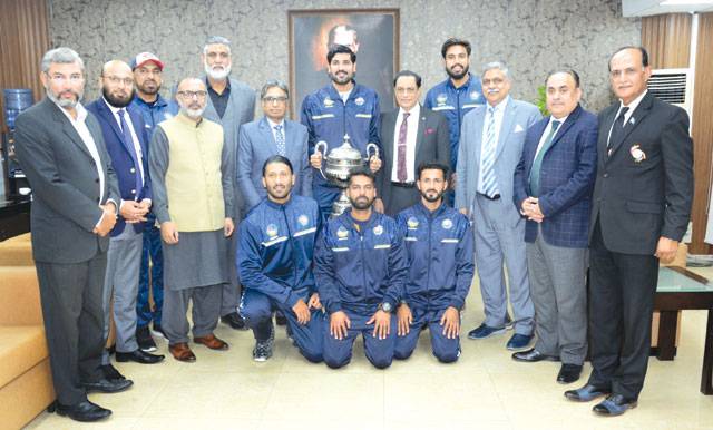 Chairman Wapda congrats team on winning National Basketball Championship