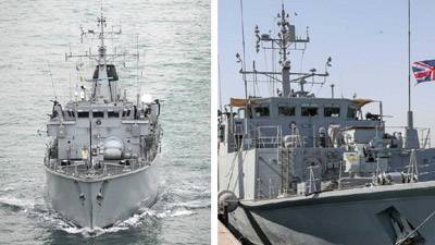 Two Royal Navy warships collide off coast of Bahrain