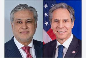 Dar, Blinken express satisfaction at positive momentum in Pak-US ties