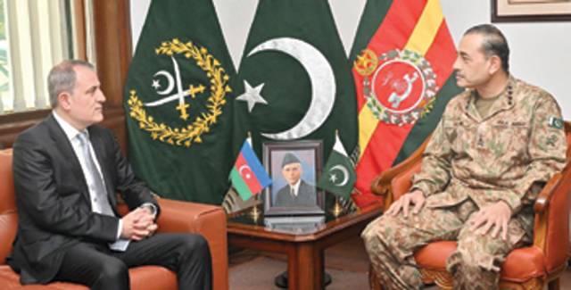 COAS, Azerbaijan FM discuss regional stability