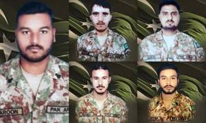 Five soldiers martyred in IED blast in Kurram