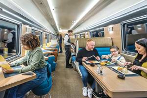 Sleeping car train that offers a wild ride into another world