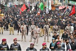 Chehlum of Hazrat Imam Hussain (RA) marked by peaceful observance, enhanced security in Kashmore