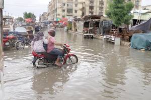 Rain inundates several areas of Thatta, Sujawal