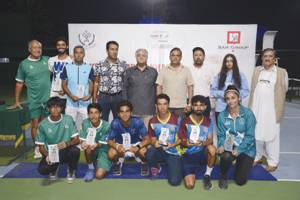 Shoaib, Ushna crowned champions at Khawar Hyat Memorial Tennis