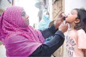 National polio campaign starts in five districts of Larkana region