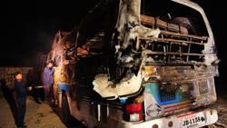 Dozen injured in bus-truck collision in Karachi