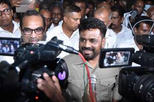 Sri Lankan leftist leader sworn in after landslide election win