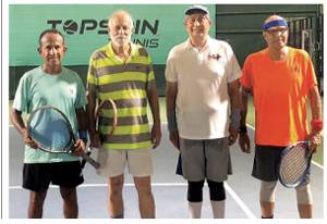 Waqar/Inam advance in ITF Masters Dubai 60+ doubles